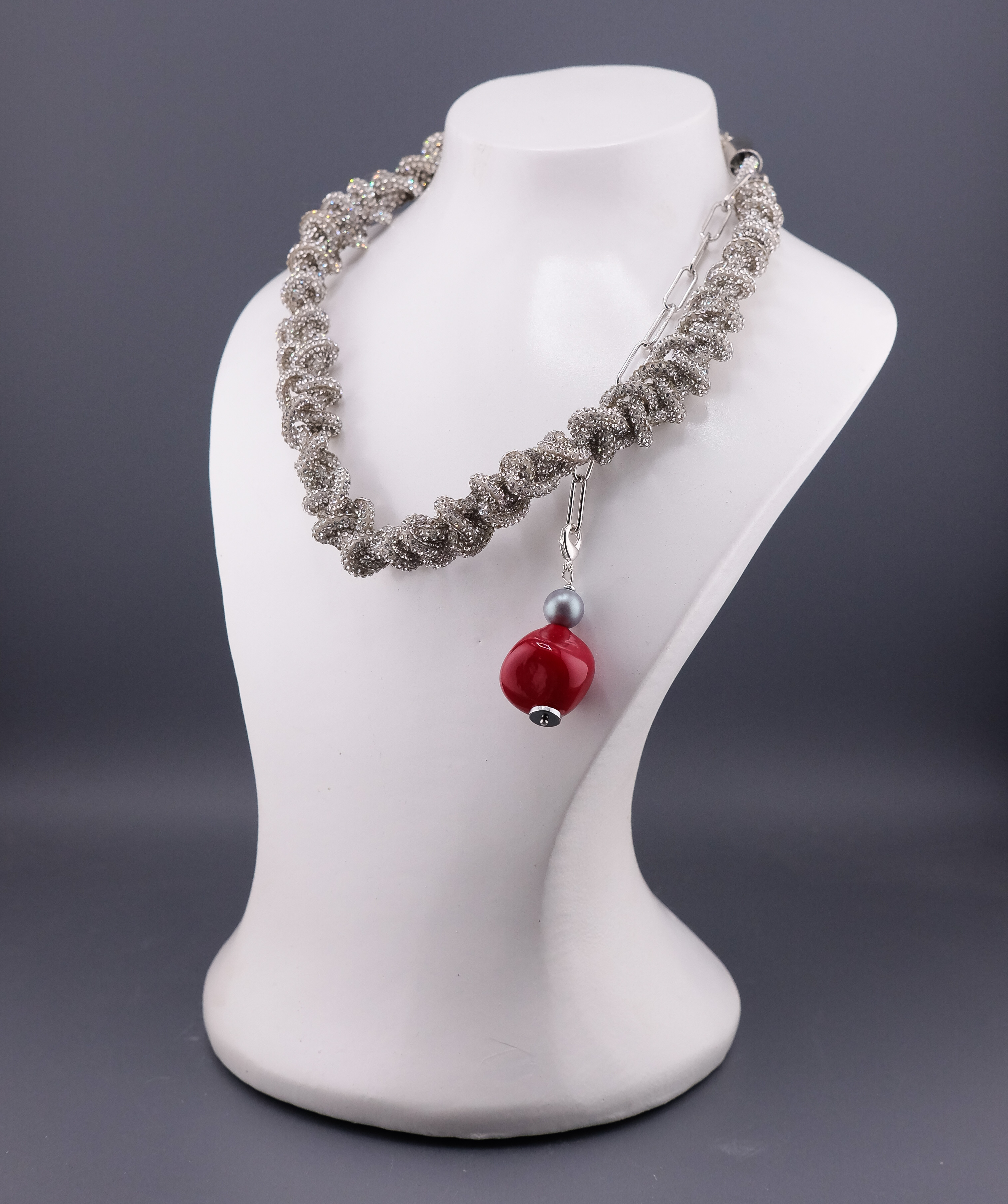 Колье Нити Сваровски 