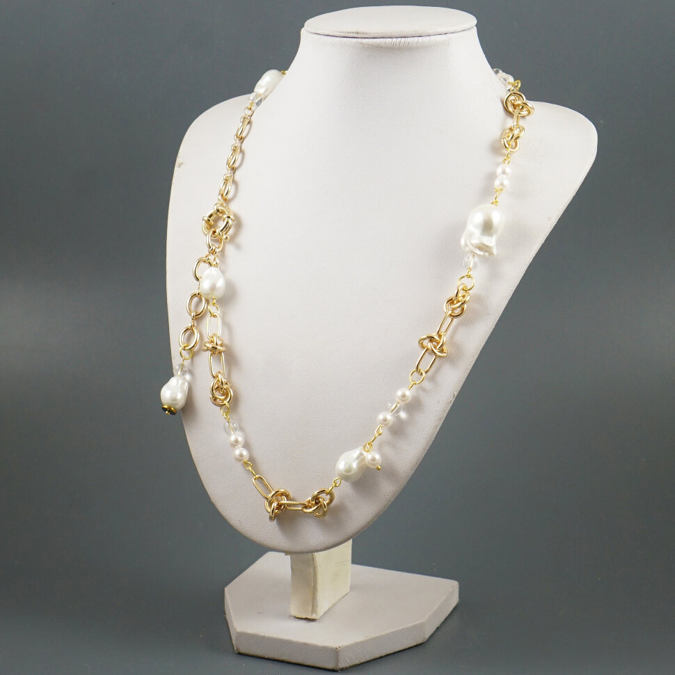 Колье " Pearl Chains Gold"