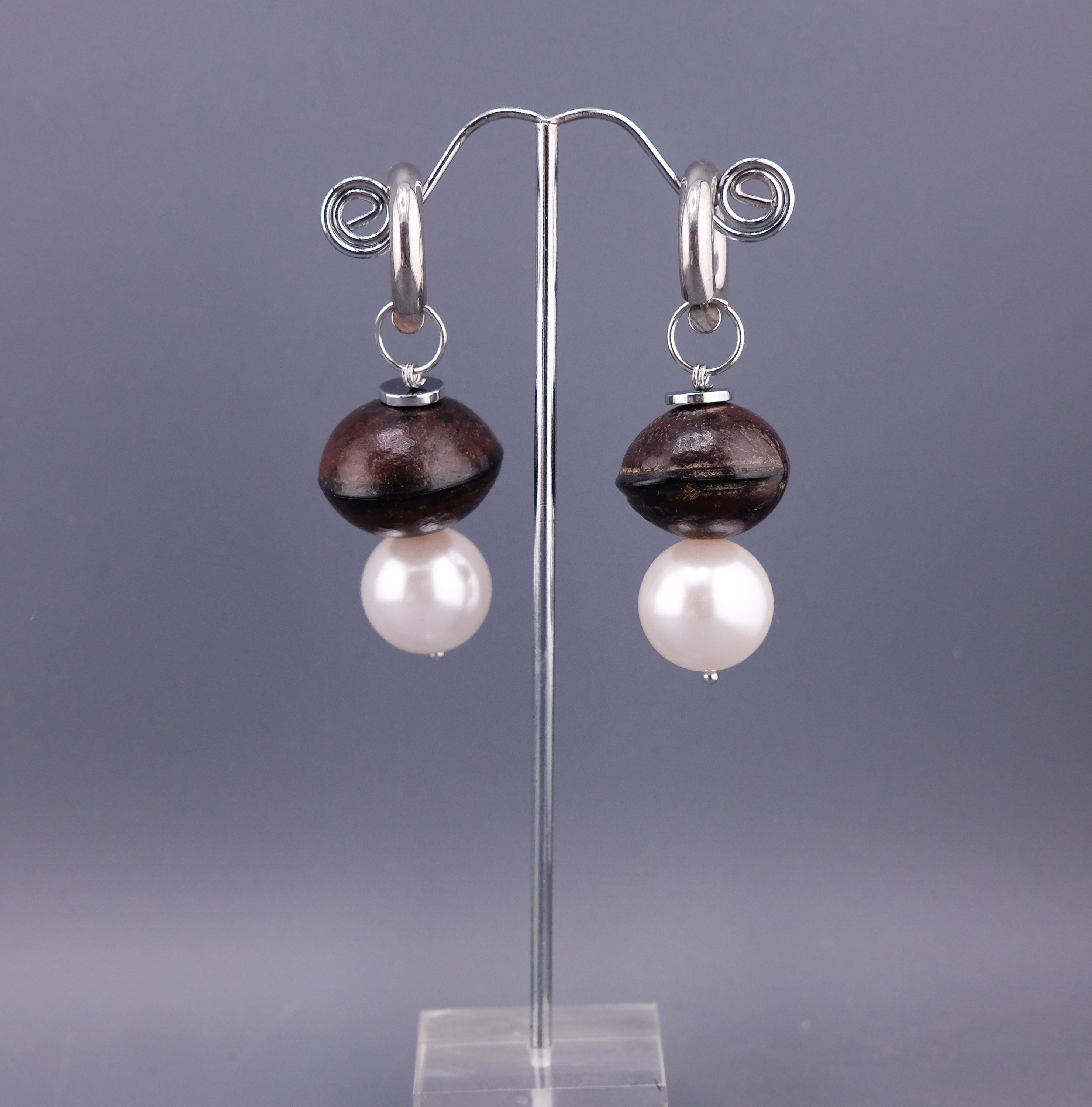 Серьги Косточка