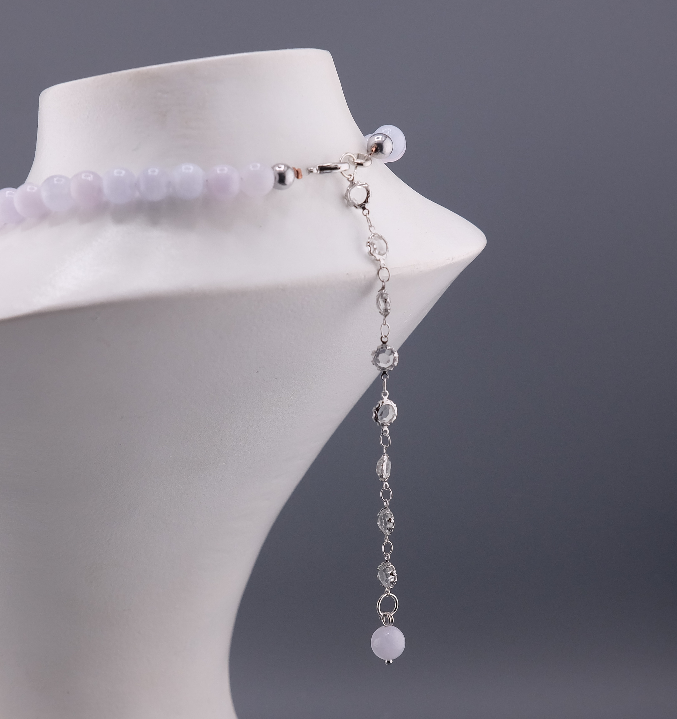 Чокер "Голубой Агат"