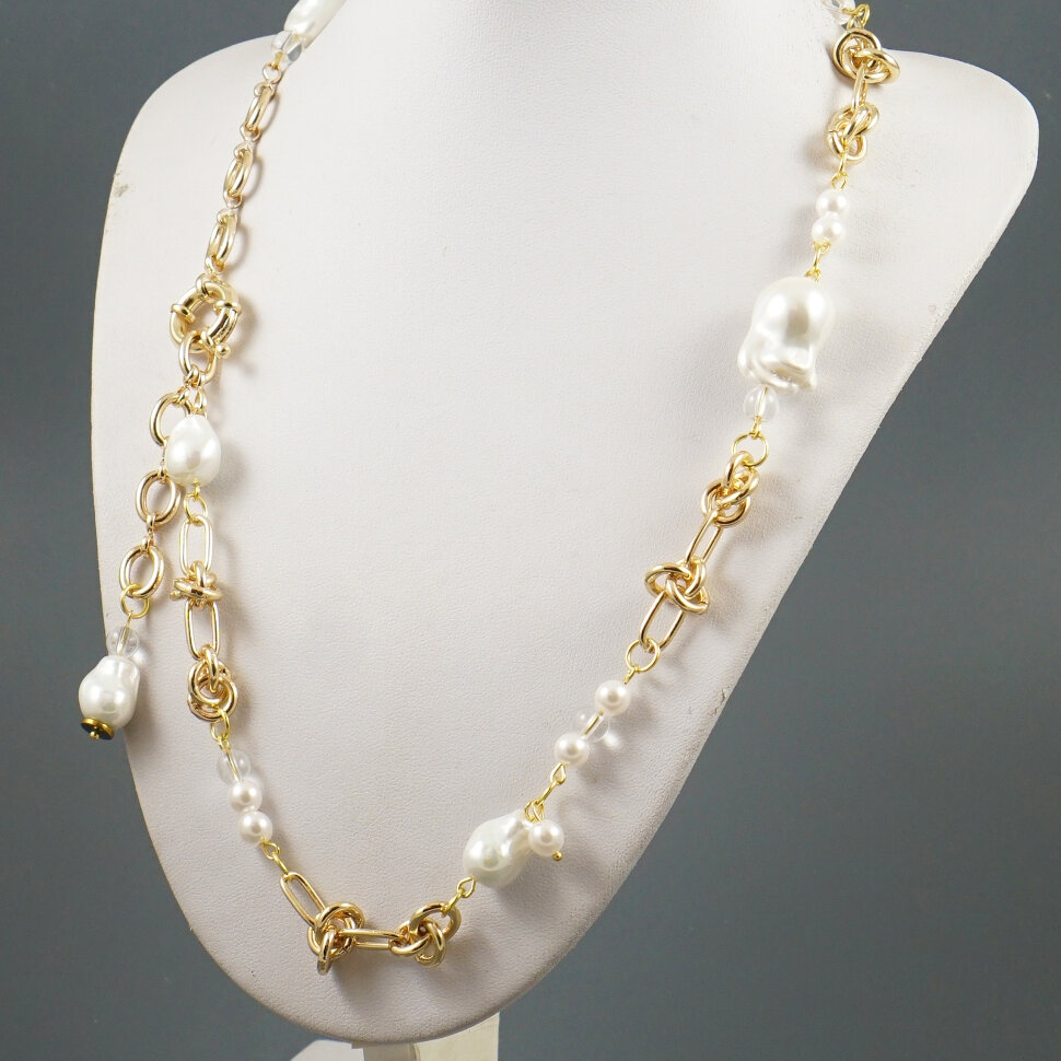 Колье " Pearl Chains Gold"