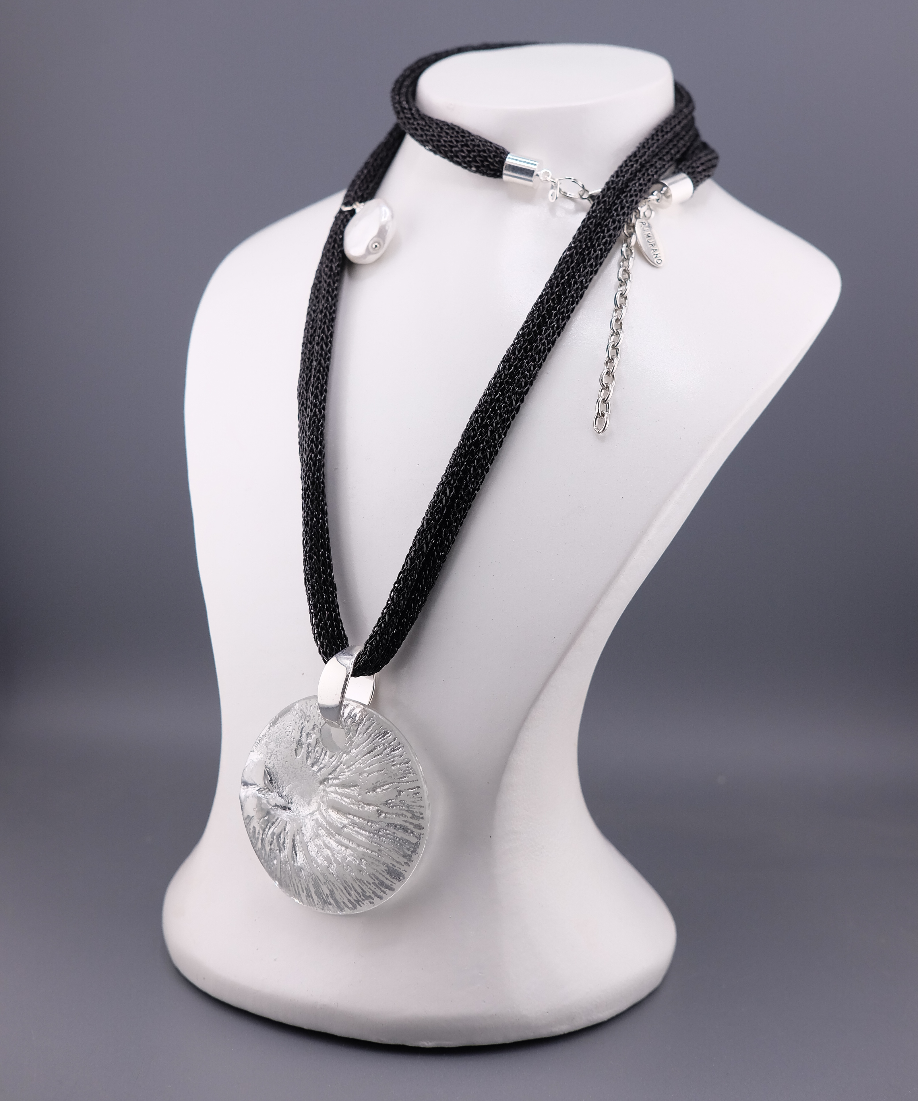 кулон ракушка серебро