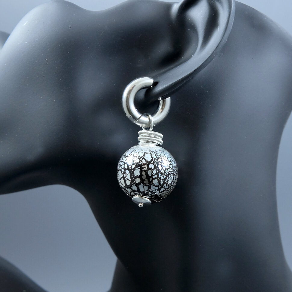 Серьги "Assimetrio Silver"