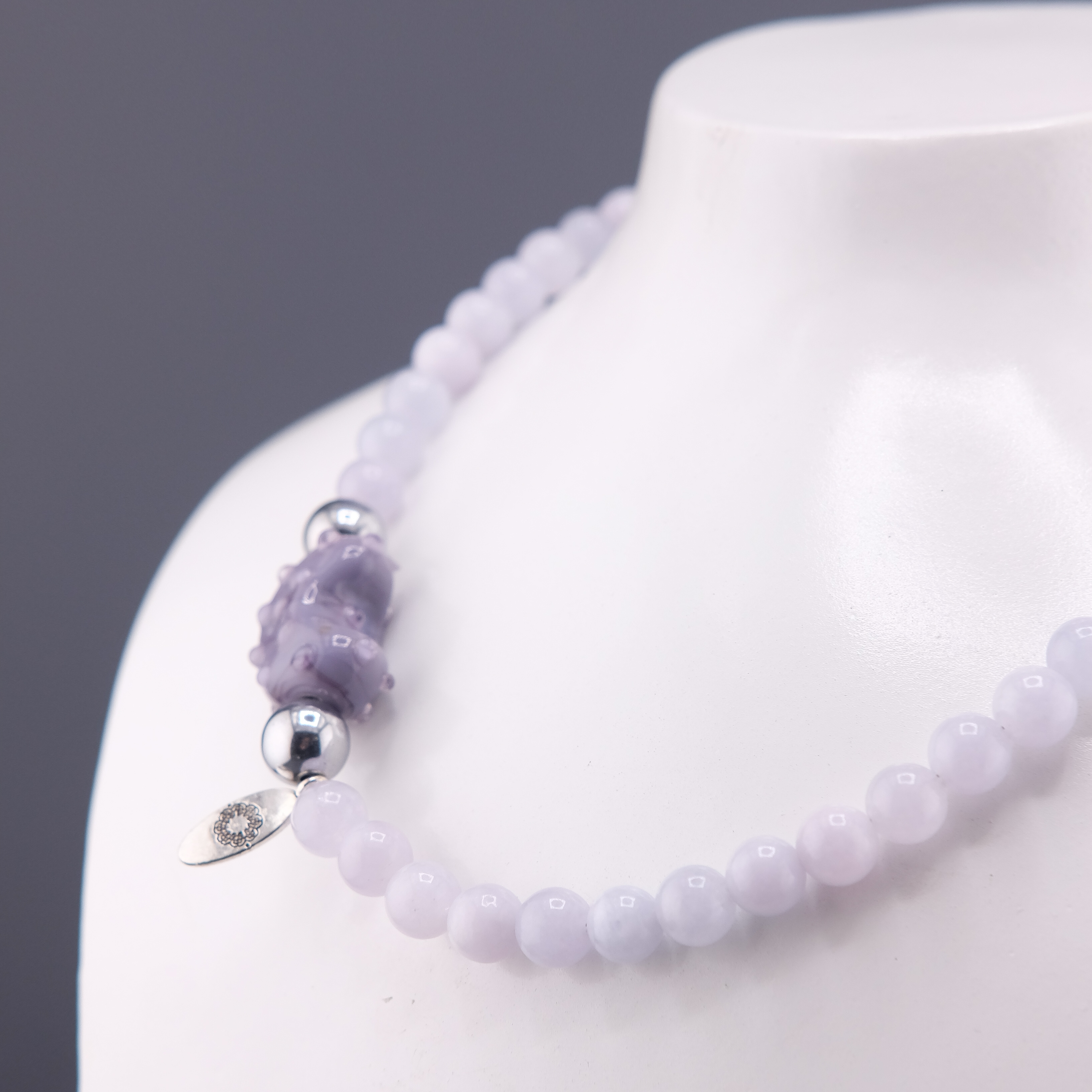 Чокер "Голубой Агат"