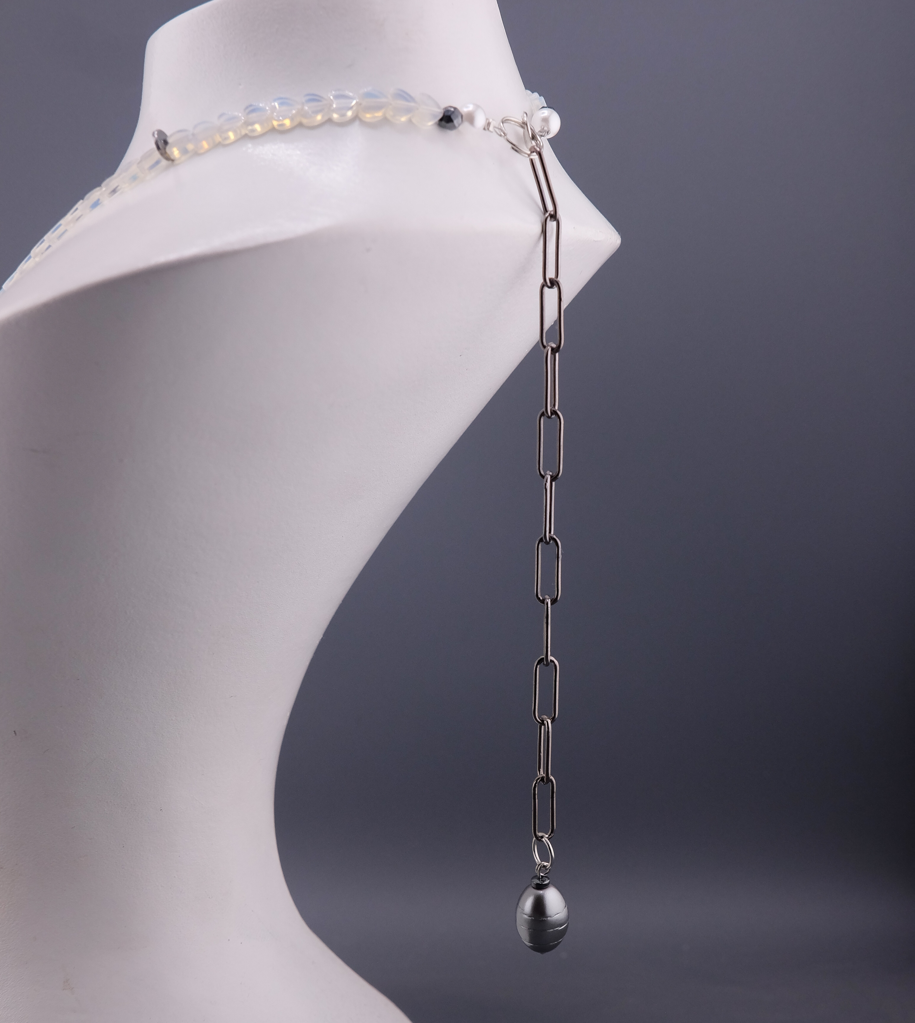 Чокер Сердечки с серьгой