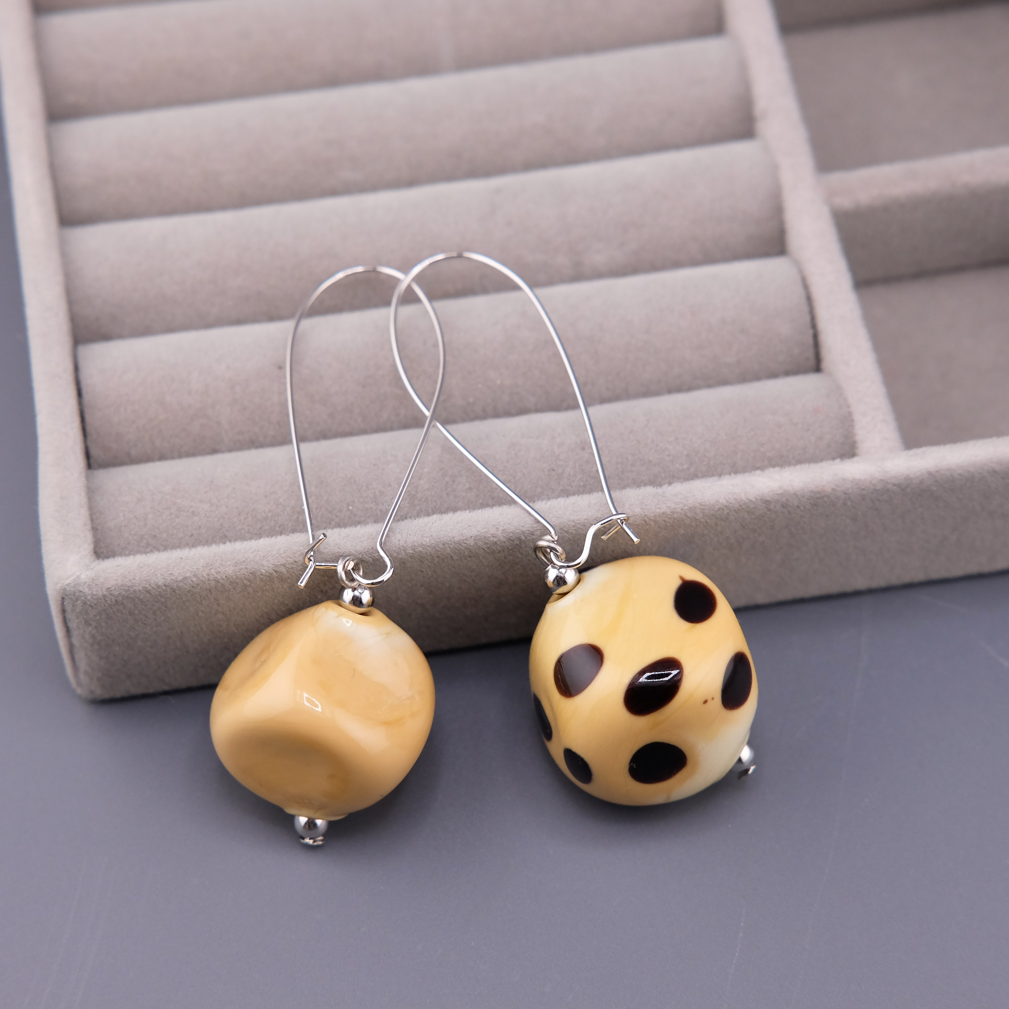 Серьги "Dots Long"