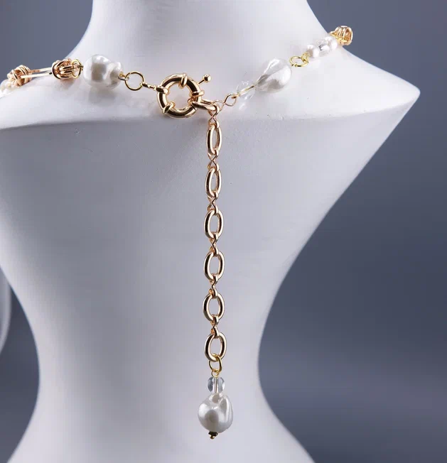 Колье " Pearl Chains Gold"