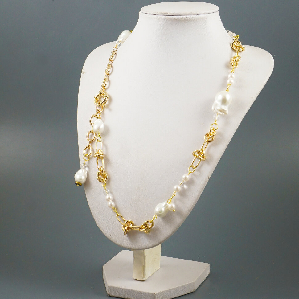 Колье " Pearl Chains Gold"