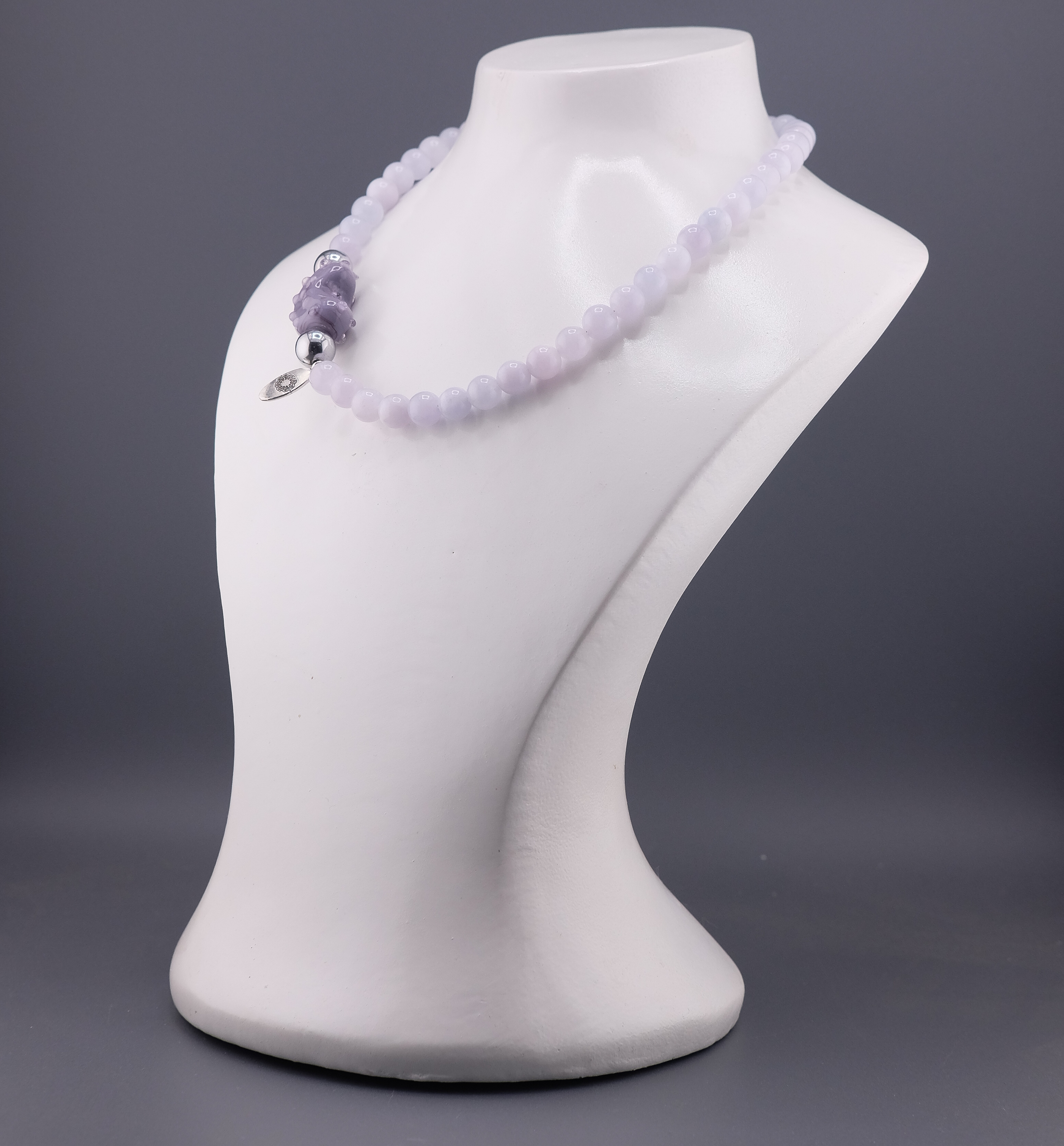 Чокер "Голубой Агат"