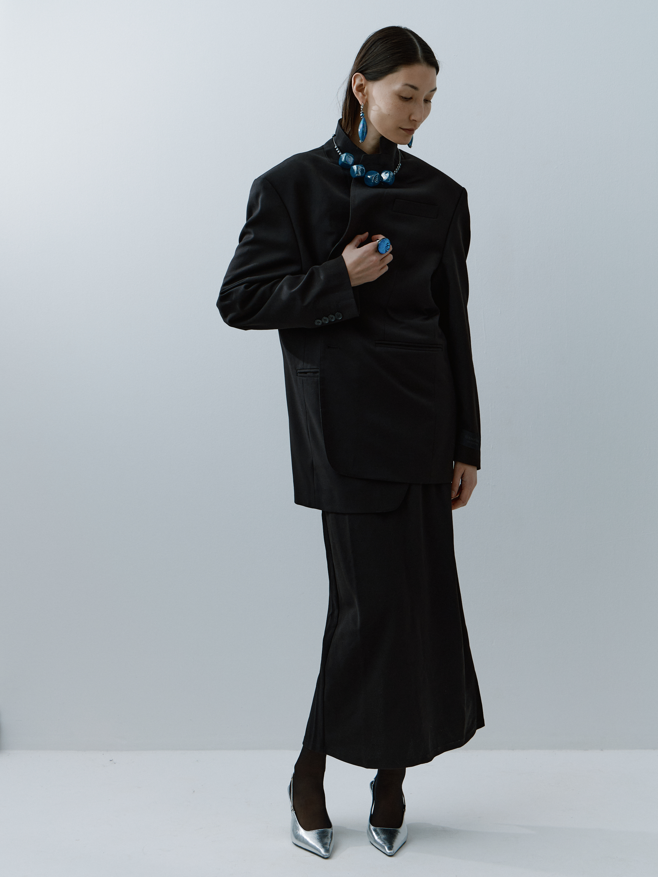 Серьги "Длинные жемчуг