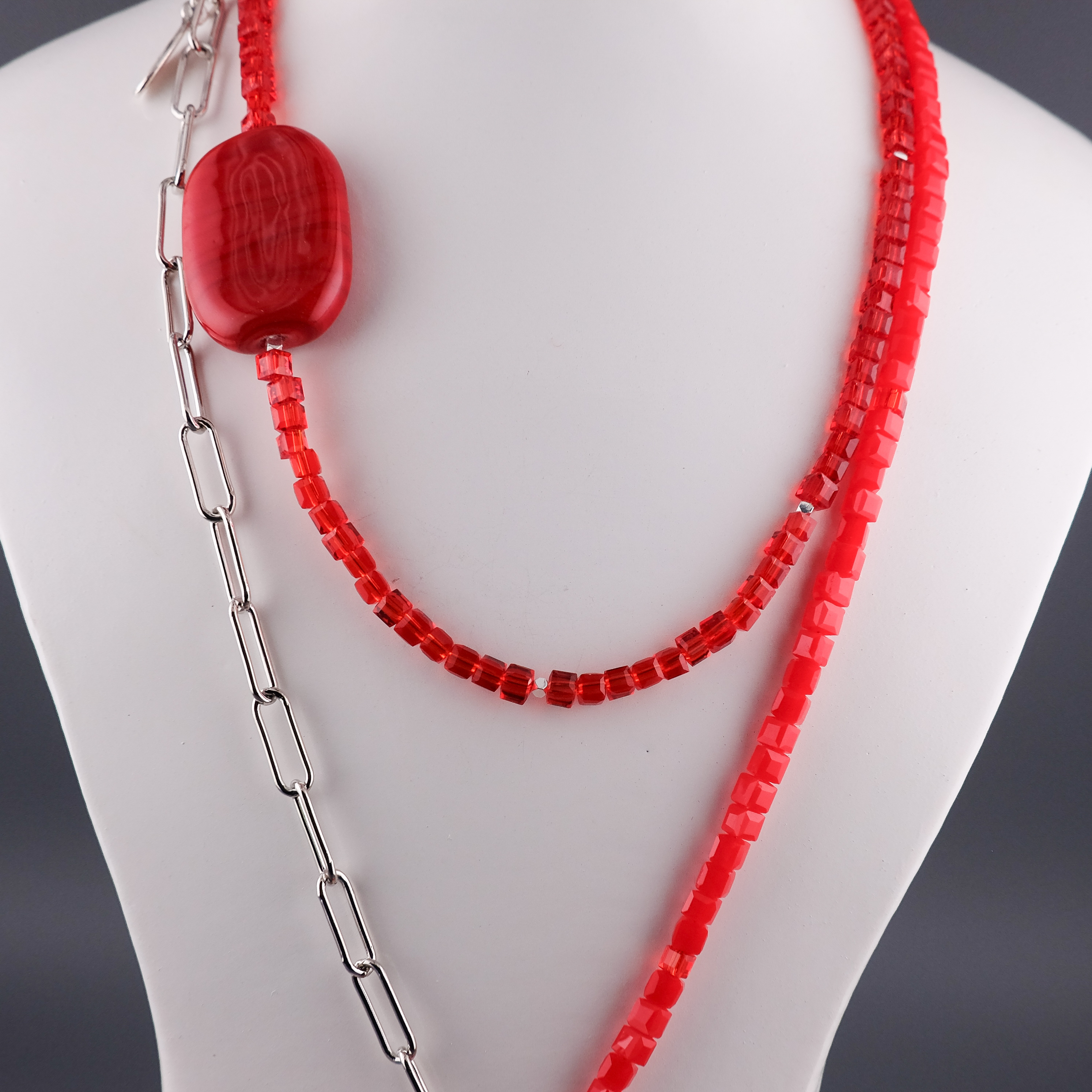 Колье "Lariat" Red