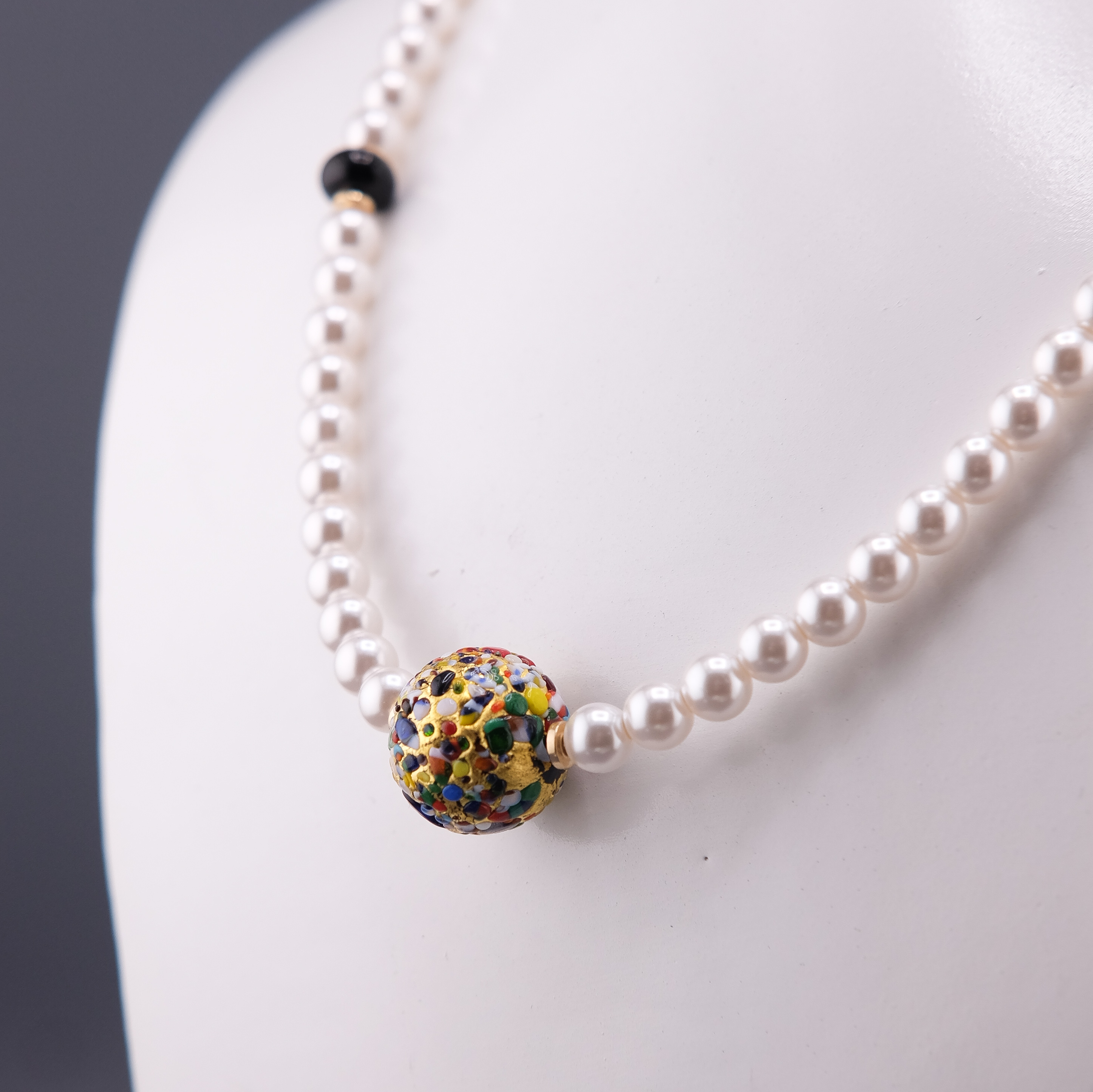 Чокер  Жемчуг Бусина