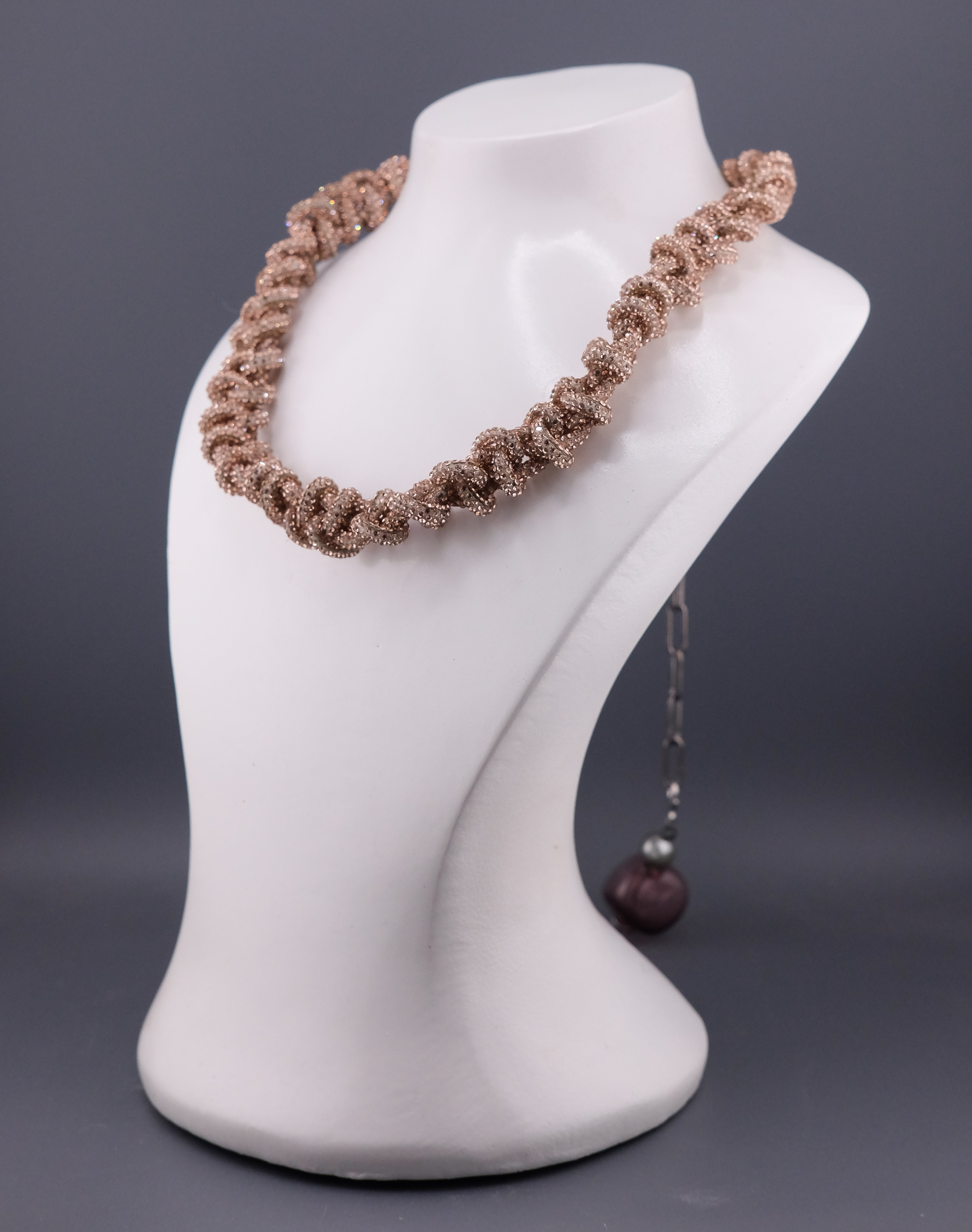 Колье Нити Сваровски 