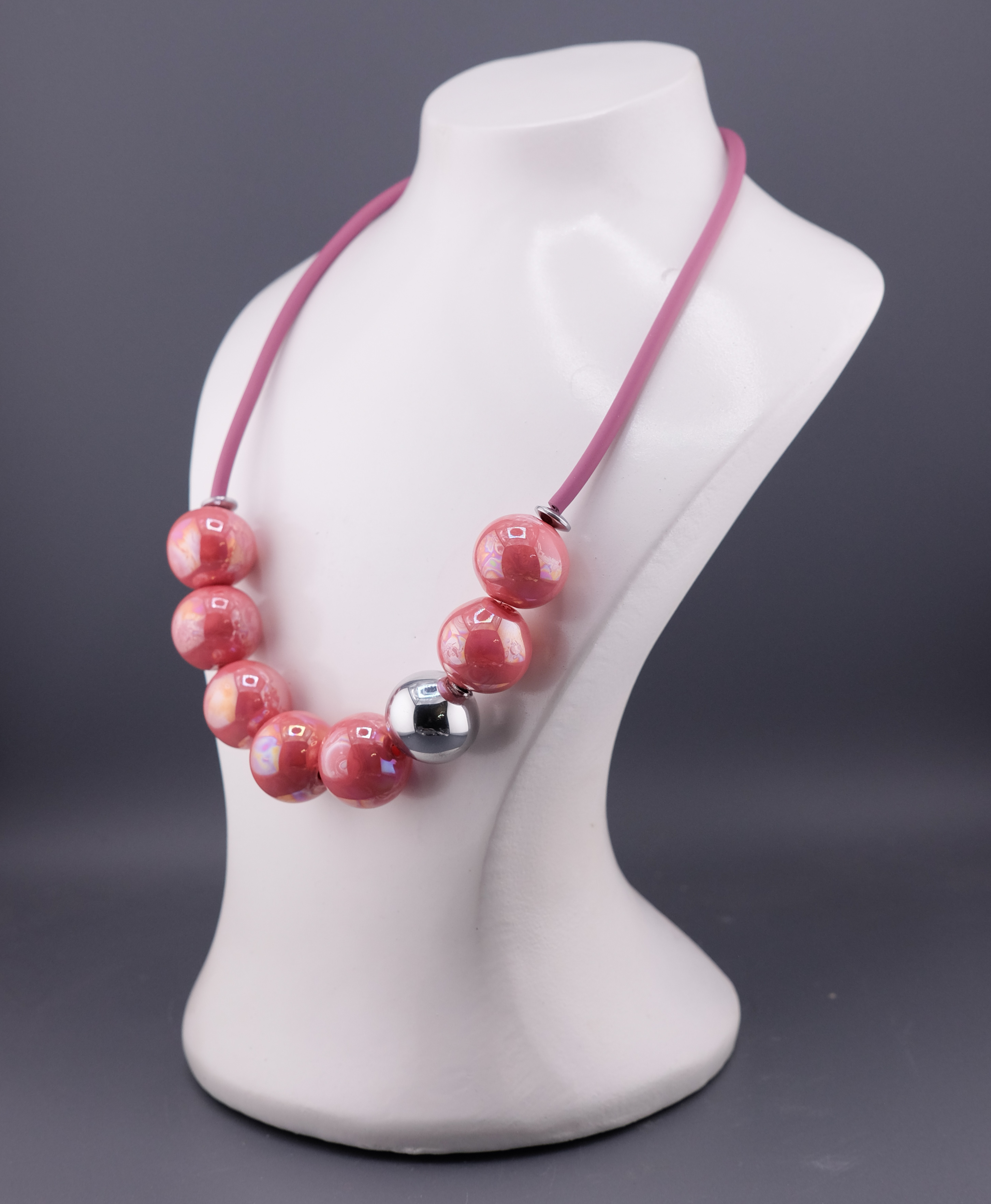 Колье шары мини