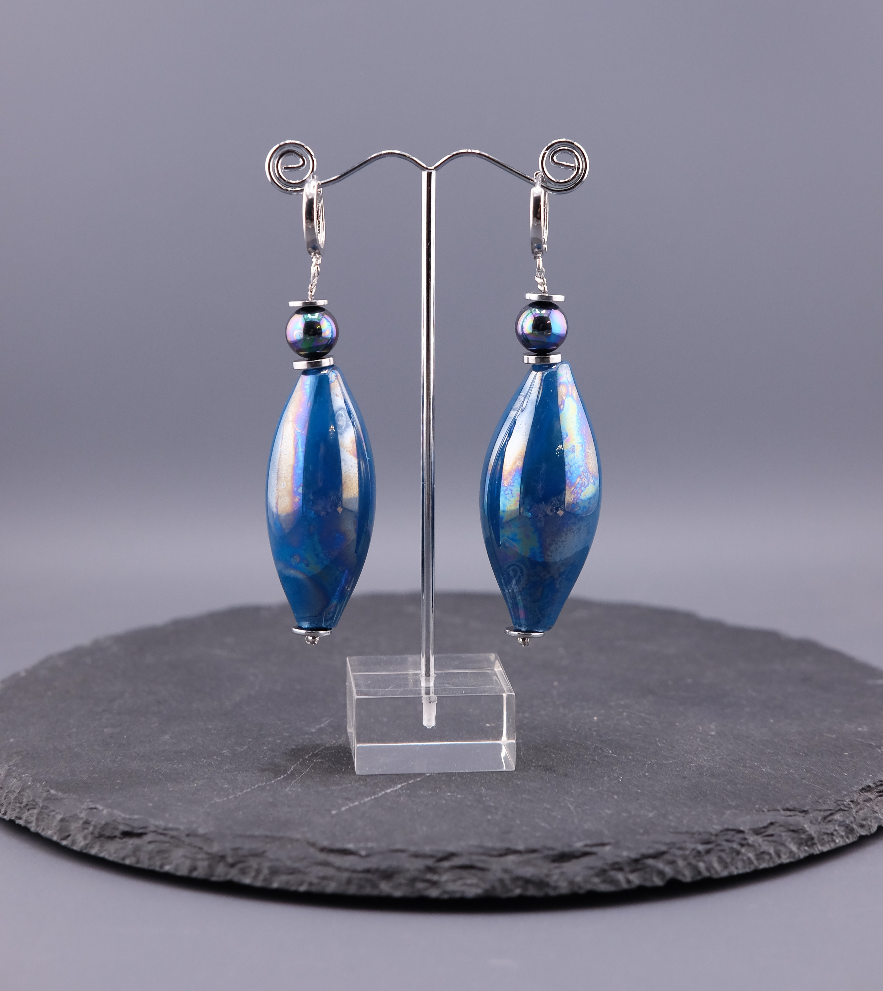 Серьги Длинные жемчуг