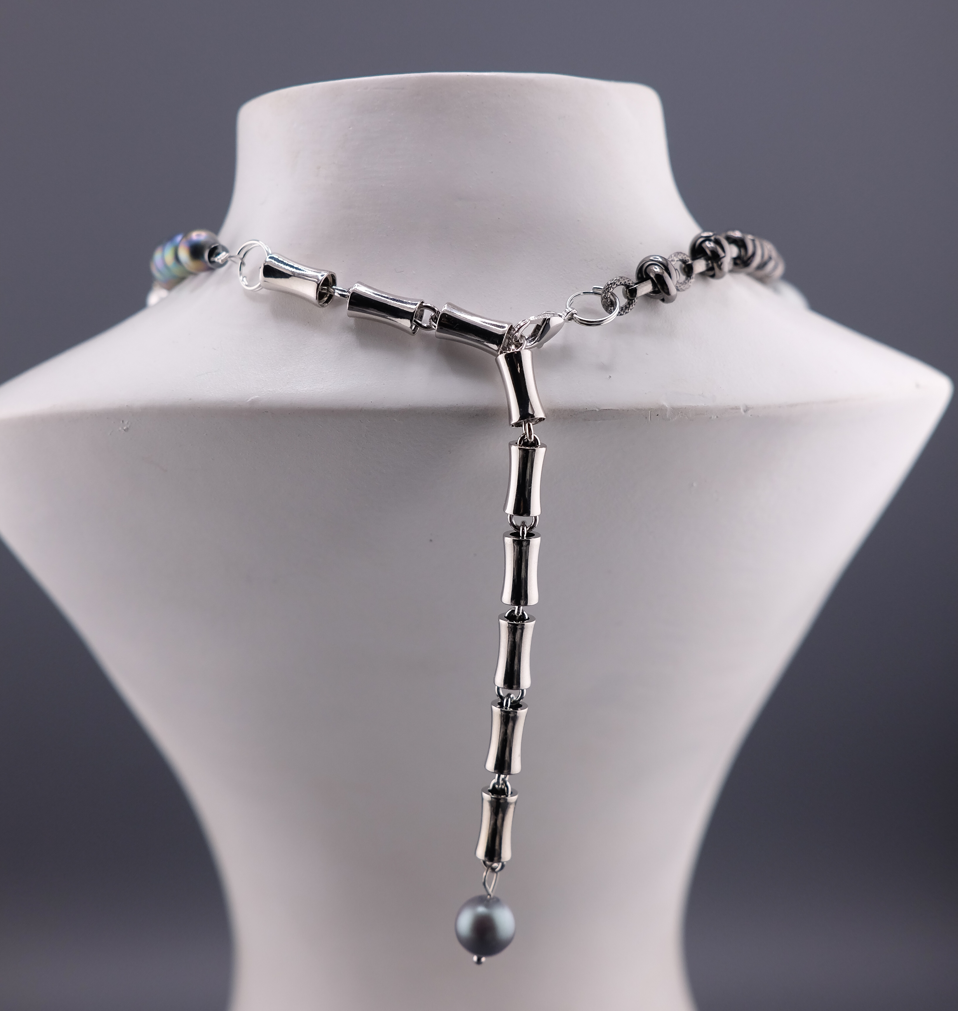 Колье Жемчуг Серебро