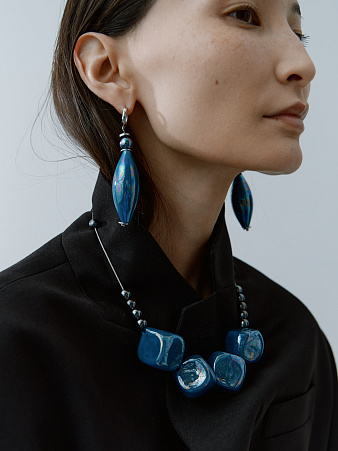 Колье "Кубы Аква