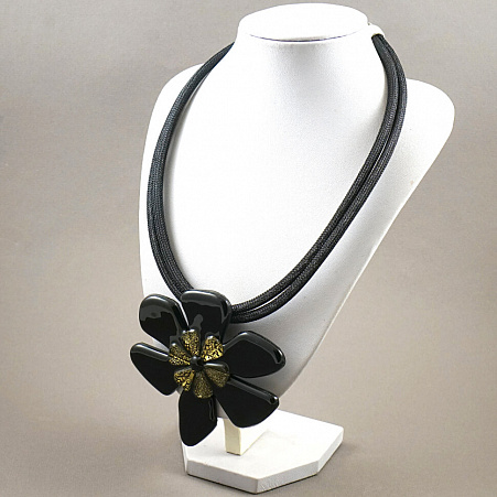 Колье "Flower Black "