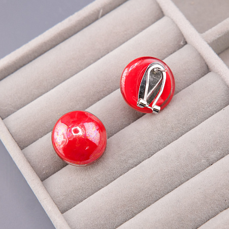 Серьги Мемори Красные