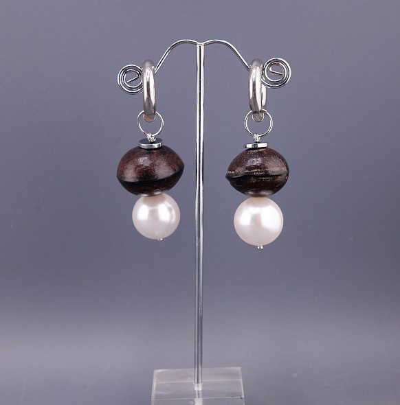 Серьги Косточка