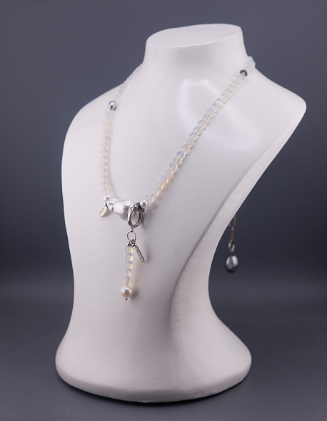 Чокер Сердечки с серьгой