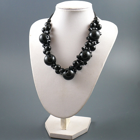 Колье "Choker grozdi black"