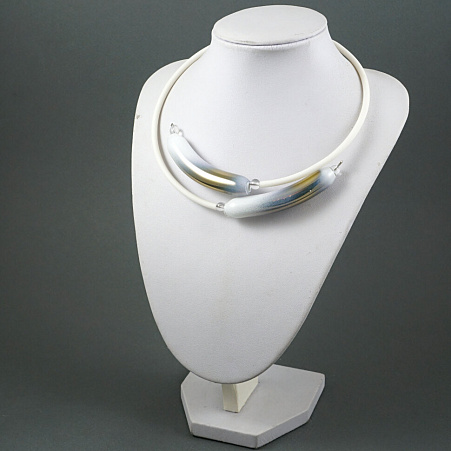 Колье "Choker gold&white"