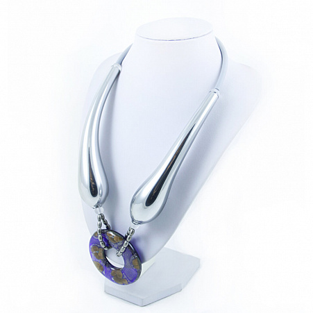 Колье "Silver disk"