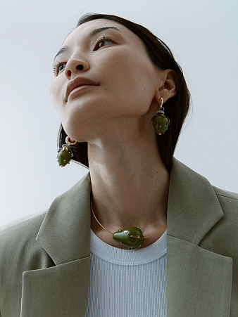 Колье Гривна Клубника