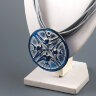 Колье "Lalique collection lastochki blue"